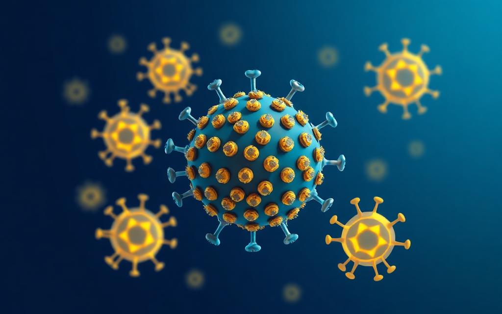Nanocapsid displaying multiple antigen copies activating surrounding immune cells